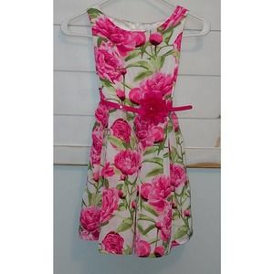 Girls Children's Place Size 6X/7 Floral Sleeveless Lined Party Dress